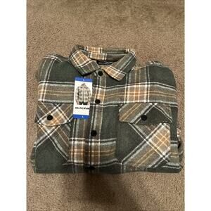 Dakine Men's Snap Closure Bonded Shirt Jacket, Green, Size: Large, New